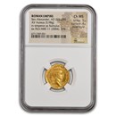 Roman Empire AV Aureus Sev Alexander (222-235 AD) Ch MS NGC (5/4)
