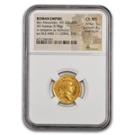 Roman Empire AV Aureus Sev Alexander (222-235 AD) Ch MS NGC (5/4)