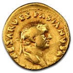Roman Empire AV Aureus Vespasian 69-79 AD Ch F NGC (Judaea Capta)