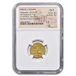 Roman Empire AV Aureus Vespasian 69-79 AD Ch F NGC (Judaea Capta)