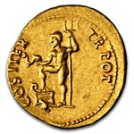 Roman Empire AV Aureus Vespasian 69-79 AD CH XF NGC (RIC II 1108)