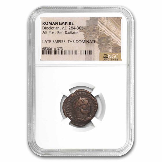Roman Empire BI Aurelia. Diocletian 284-305 AD NGC (Random Coin) Roman Empire BI Aurelia. Diocletian 284-305 AD NGC (Random Coin)