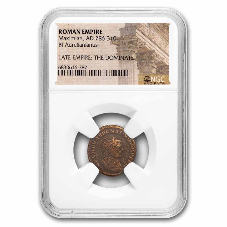 Roman Empire BI Aurelianianus Maximian (286-310 AD) NGC (Random)