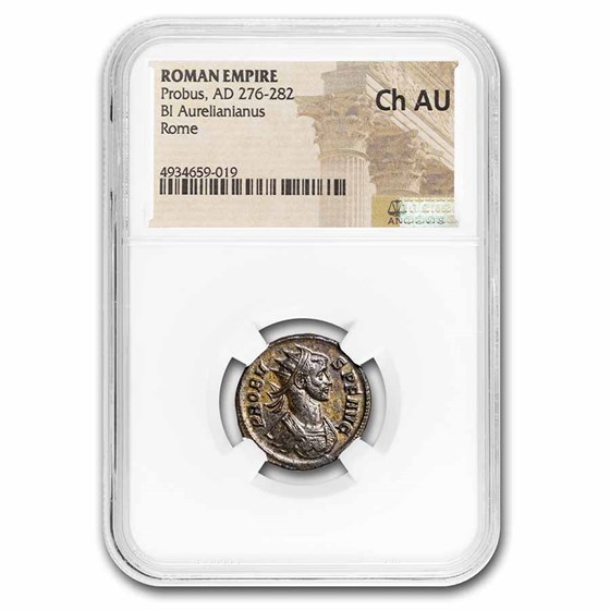 Roman Empire Bi Aurelianianus Probus 276-82 AD AU NGC (RIC V 158) Roman Empire Bi Aurelianianus Probus 276-82 AD AU NGC (RIC V 158)