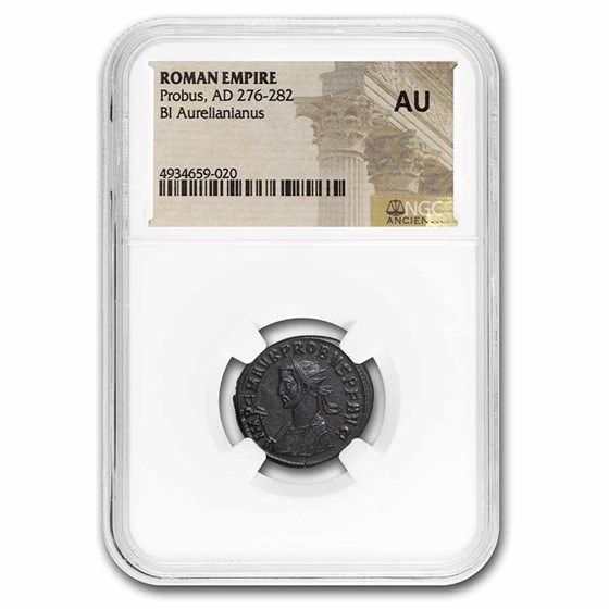 Roman Empire Bi Aurelianianus Probus 276-82 AD AU NGC (RIC V 911) Roman Empire Bi Aurelianianus Probus 276-82 AD AU NGC (RIC V 911)