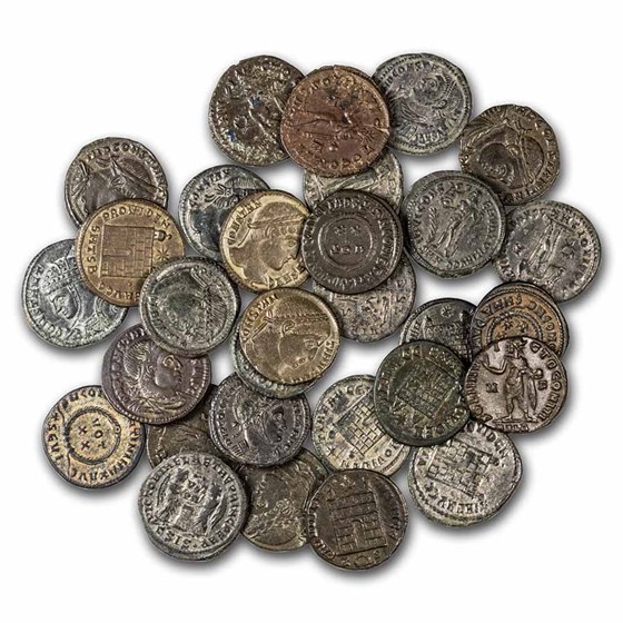 Roman Empire BI Follis Coins (244-350 AD) XF-AU Roman Empire BI Follis Coins (244-350 AD) XF-AU