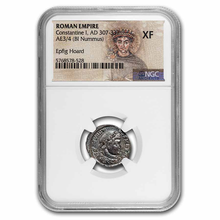 Buy Roman Empire BI Nummus Constantine I 307-337 XF NGC (Epfig