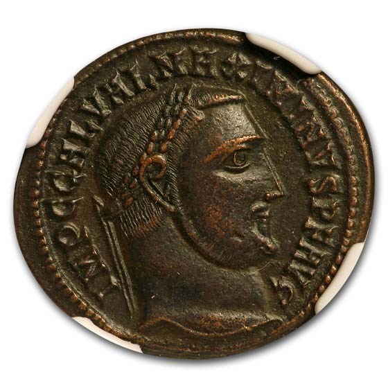 Roman Empire Bi Nummus Maximinius II (310-313 AD) Ch XF NGC Roman Empire Bi Nummus Maximinius II (310-313 AD) Ch XF NGC