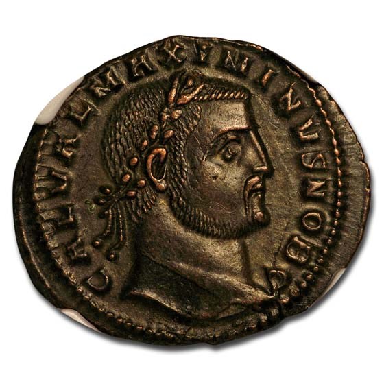 Buy Roman Empire Billon Nummus Maximinius II (310-313 AD) AU NGC | APMEX