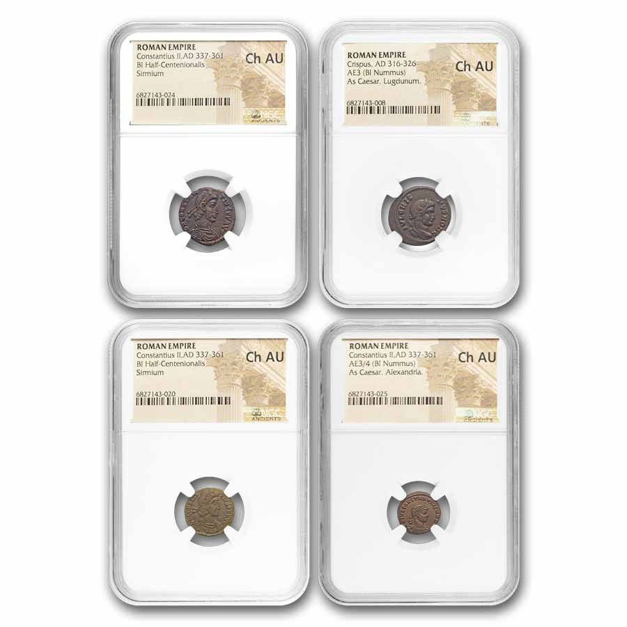 Roman Empire Bronze Ch AU NGC (Random Coin)