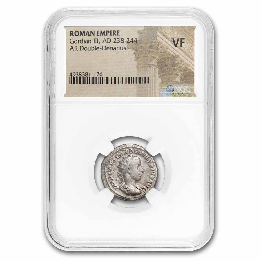 Roman Empire Double Denarius Gordian III (238-244 AD) VF NGC