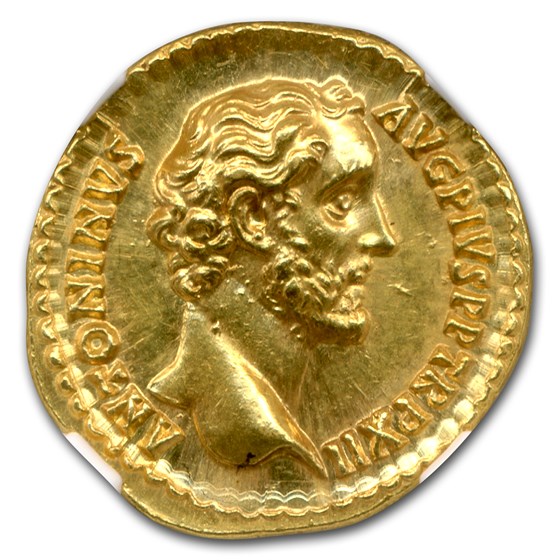 Roman Empire Gold Aureus Antoninus Pius (138-161 AD) MS NGC Roman Empire Gold Aureus Antoninus Pius (138-161 AD) MS NGC