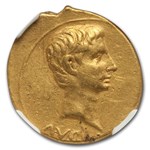 Roman Empire Gold Aureus Augustus (27 BC- 14 AD) XF NGC