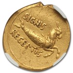 Roman Empire Gold Aureus Augustus (27 BC- 14 AD) XF NGC