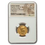 Roman Empire Gold Aureus Augustus (27 BC- 14 AD) XF NGC