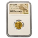 Roman Empire Gold Aureus Emperor Nero (54-68 AD) XF NGC (5/4)