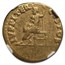 Roman Empire Gold Aureus Nero (54-68 AD) CH F NGC (RIC I 52)