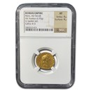 Roman Empire Gold Aureus Nero (54-68 AD) XF NGC (Calico 413) Roman Empire Gold Aureus Nero (54-68 AD) XF NGC (Calico 413)