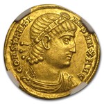 Roman Empire Gold Solidus Emp. Constantine I (307-337 AD) AU NGC