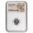Roman Empire Silver Denarius Caracalla (198-217 AD) Ch-XF NGC Roman Empire Silver Denarius Caracalla (198-217 AD) Ch-XF NGC