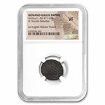 Roman Gallic Empire BI Dbl Denarius Tetricus I (271-274AD) VF NGC