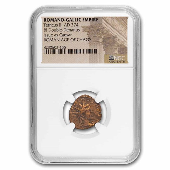 Roman Gallic Empire BI Dbl Denarius Tetricus II (274 AD) NGC Roman Gallic Empire BI Dbl Denarius Tetricus II (274 AD) NGC
