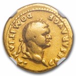 Roman Gold Aureus Domitian (81-96 AD) Fine NGC 5/4 (RIC 959)