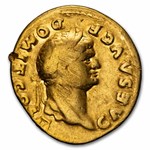 Roman Gold Aureus Emperor Domitian (81-96 AD) Fine (RIC 540)