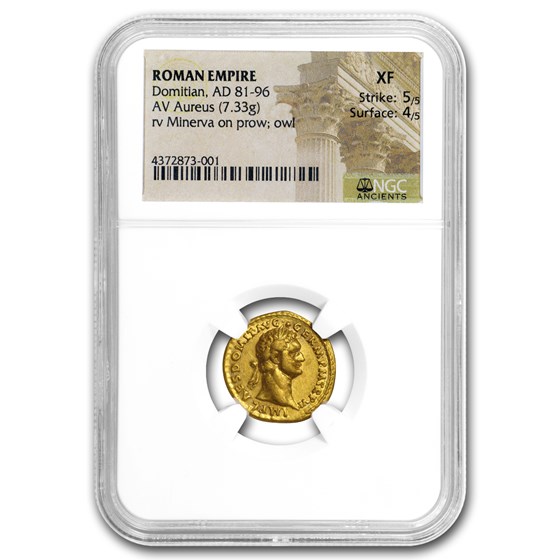 Buy Roman Gold Aureus Emperor Domitian (81-96 AD) XF NGC | APMEX