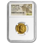 Roman Gold Aureus Emperor Marcus Aurelius (161-180 AD) XF NGC
