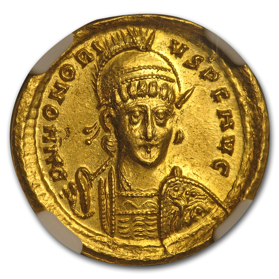 Buy Roman Gold Solidus Emperor Honorius (393-423 AD) MS NGC | APMEX