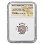 Roman Imp. AR Denarius Julius Caesar (44 BC) Ch AU NGC (Cr-468/1)