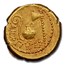 Roman Imperat. AV Aureus Julius Caesar (c.46 BC) AU NGC (5/5)
