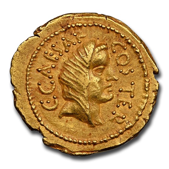46 Bc Rome Buy 46 BC Roman Gold Aureus Julius Caesar AU (5/5) | APMEX