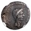 Roman Imperatorial AR Denarius Julius Caesar (d.42 BC) Fine NGC