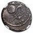 Roman Imperatorial AR Denarius Julius Caesar (d.42 BC) Fine NGC