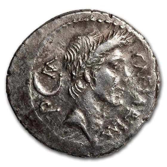 Roman Imperatorial AR Denarius Julius Caesar (d.44 BC) XF NGC Roman Imperatorial AR Denarius Julius Caesar (d.44 BC) XF NGC