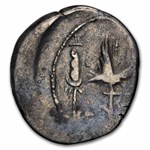 Roman Imperatorial AR Legionary Denarius Marc Antony (30 BC) VF