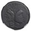 Roman Impertorial AE As Sextus Pompey (c.43-36 BC) VF NGC