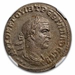 Roman Prov. BI Tetradrachm Treb. Gallus (251-253 AD) Ch XF NGC