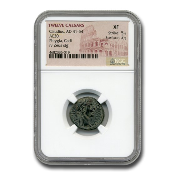 Roman Provinces AE 20 Emperor Claudius (41-54 AD) XF NGC Roman Provinces AE 20 Emperor Claudius (41-54 AD) XF NGC