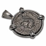 Roman Provincial Antioch BI Tetradrachm (14-275 AD) Silver Bezel