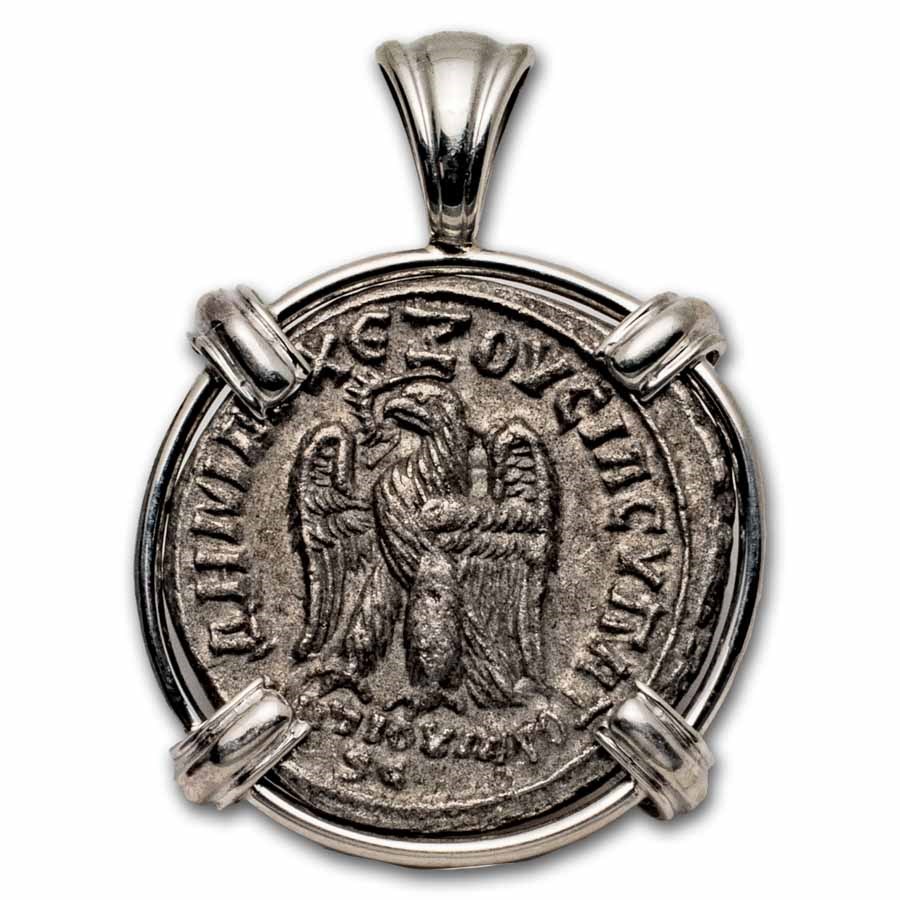 Roman Provincial Antioch BI Tetradrachm (14-275 AD) Silver Bezel