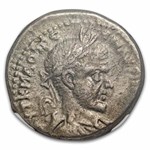 Roman Provincial AR Tetradrachm Macrinus (217-218 AD) Ch VF NGC