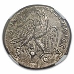 Roman Provincial AR Tetradrachm Macrinus (217-218 AD) Ch VF NGC