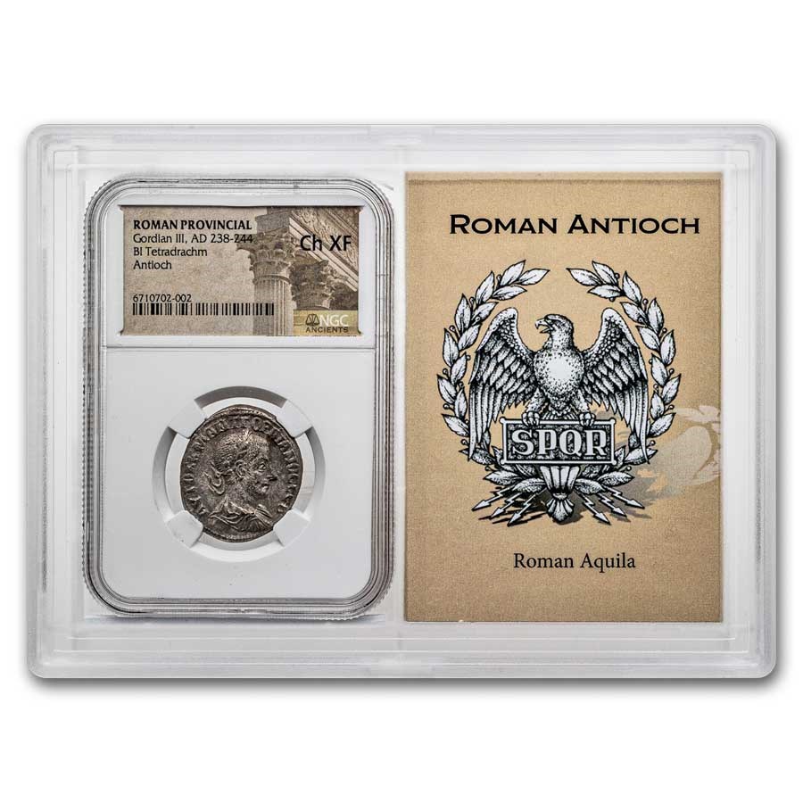 Roman Provincial BI Tetradrachm (238-244 AD) Ch XF NGC (Vault)