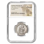 Roman Provincial BI Tetradrachm Gallus (251-253 AD) Ch AU NGC