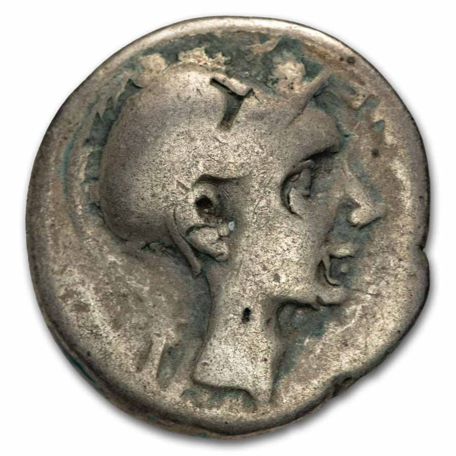 Roman Rep.AR Denarius C. Blasio (112-111 BC) VG (Cr-296/1h)