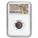 Roman Rep AR Denarius L. Memmius 109-8 BC Ch XF NGC (Cr-304/1) Roman Rep AR Denarius L. Memmius 109-8 BC Ch XF NGC (Cr-304/1)