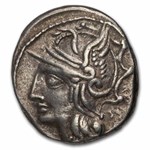 Roman Rep. AR Denarius L. Saturninus (104 BC) Ch VF (Cr-317/3b)